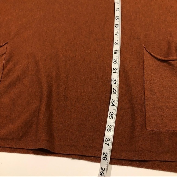 NWT Altar’d State Super Soft Patch Pocket V-Neck Tunic Brown Sweater M/L - Picture 6 of 11